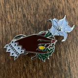 Hand Holding Jimson Weed Pin