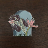 Iris on a Headstone Enamel Pin